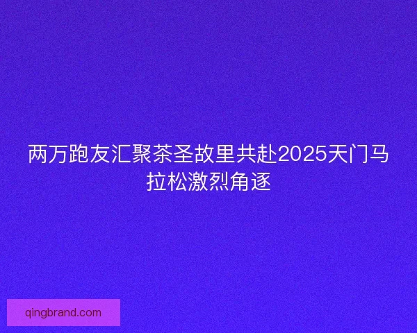 两万跑友汇聚茶圣故里共赴2025天门马拉松激烈角逐