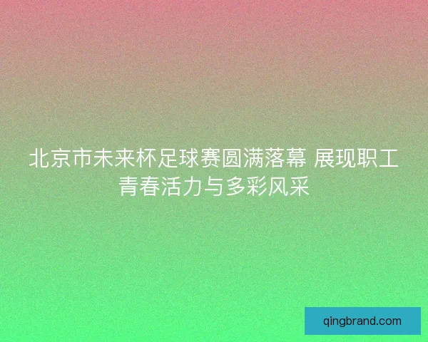 北京市未来杯足球赛圆满落幕 展现职工青春活力与多彩风采